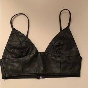 black Forever 21 crop tank